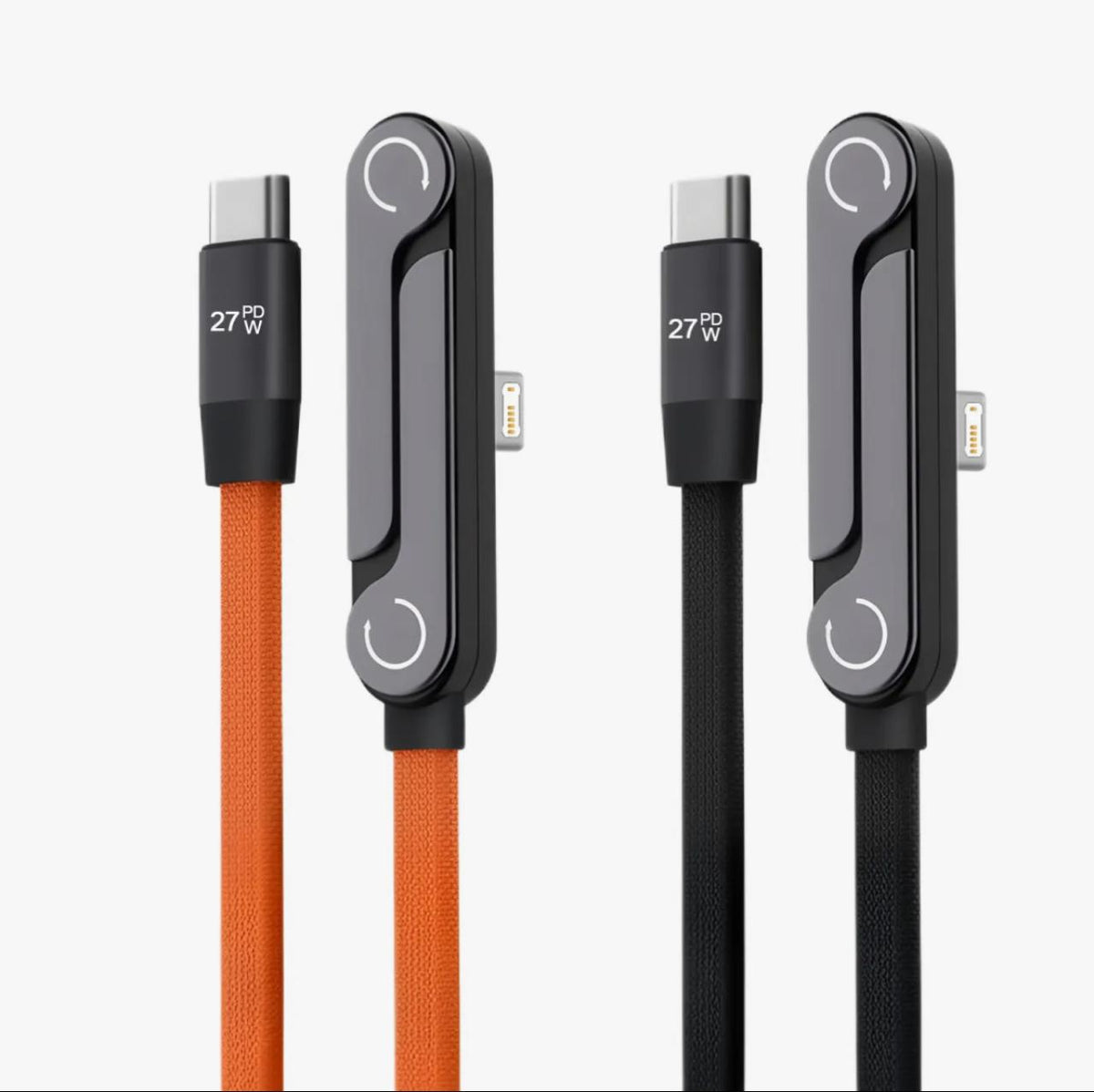 2 in 1 Invisible Stand Charging Cable 240W Fast Charging Cable 5FT | Multi Charger Cord | Type-C Adjustable Stand | Fast Data Transfer